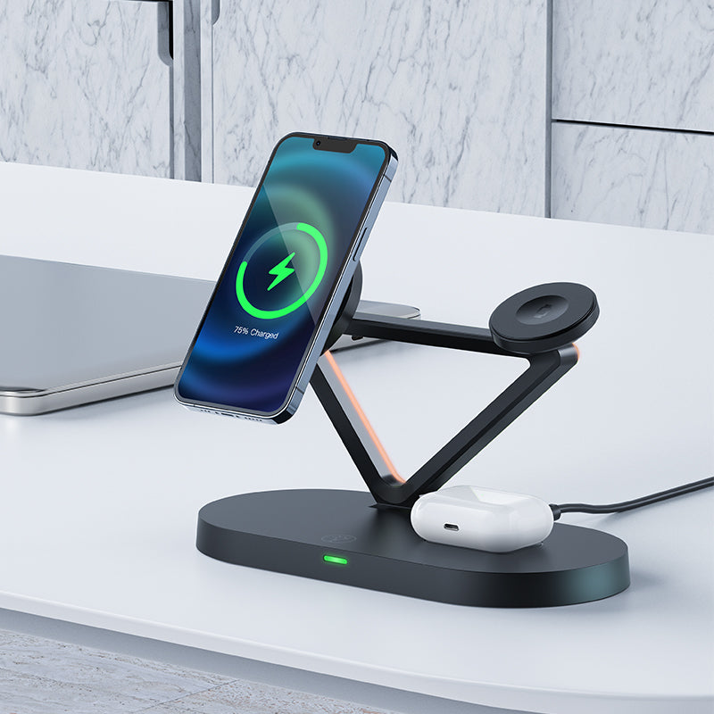 ACEFAST Desktop 3-in-1 Wireless Charging Holder - E9