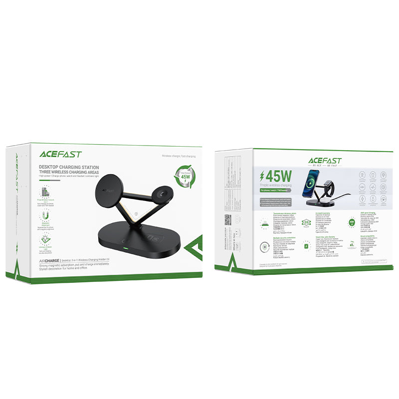 ACEFAST Desktop 3-in-1 Wireless Charging Holder - E9