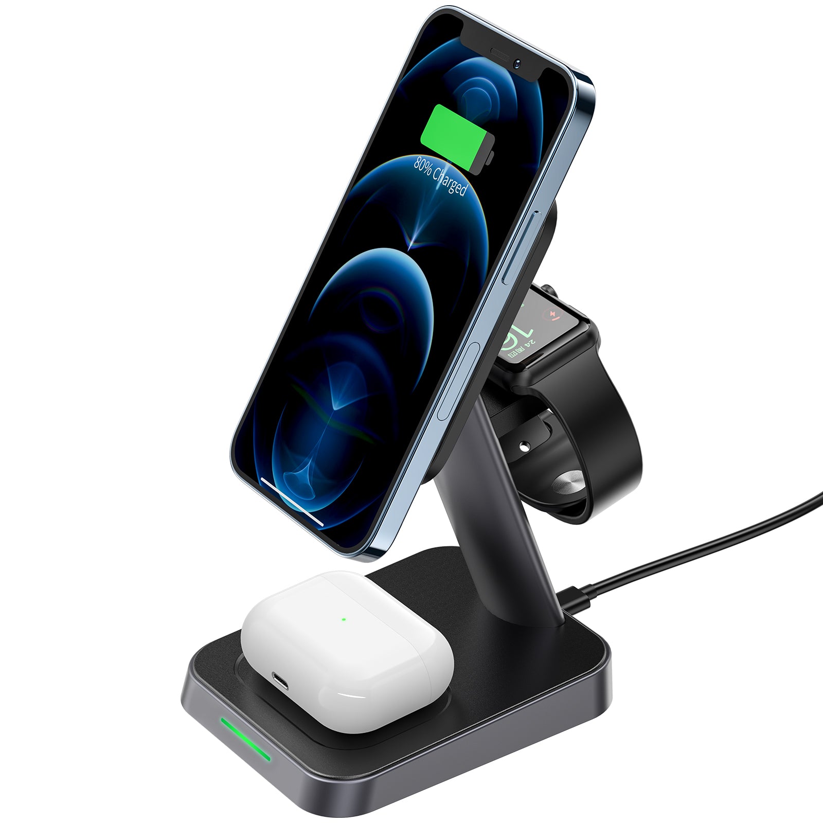 ACEFAST Desktop 3-in-1 Wireless Charging Stand - E3
