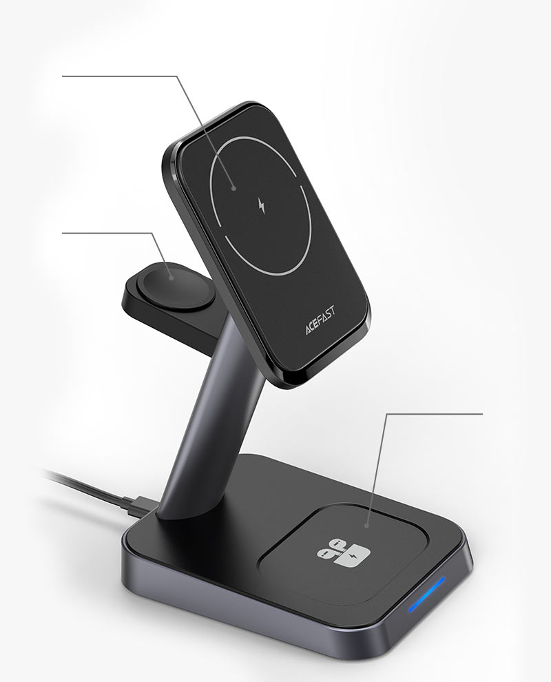 ACEFAST Desktop 3-in-1 Wireless Charging Stand - E3