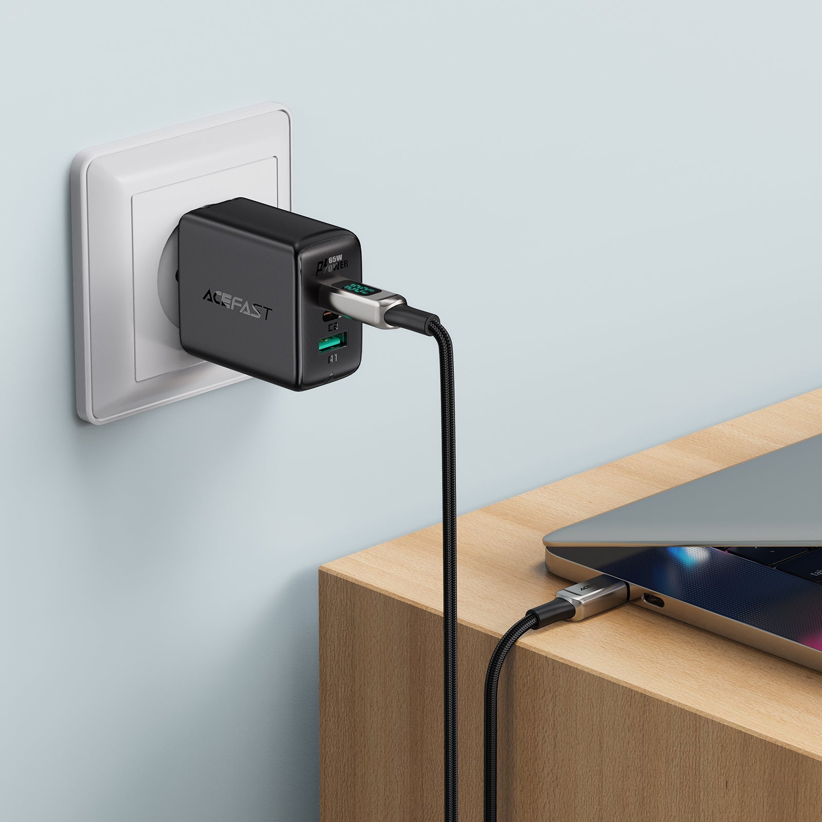 ACEFAST 100W Type-C to Type-C Fast Charging Braided Cable 2M