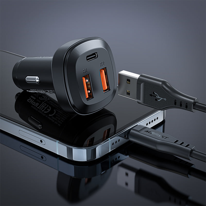 ACEFAST Fast Car Charger 66W (2 USB-A+USB-C) - B9