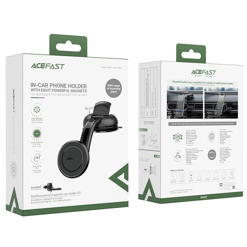 ACEFAST Magnetic Car Phone Holder - D7 - Easy Gadgets