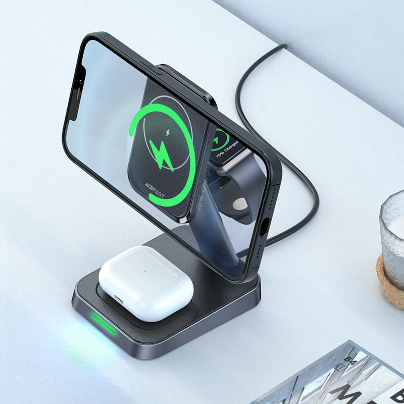 ACEFAST Desktop 3-in-1 Wireless Charging Stand - E3